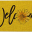 Tapete puerta interruptor bajo diseño girasol 17x29pulg