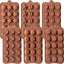 Set 6 moldes silicona antiadherente para chocolate dulces gelatina