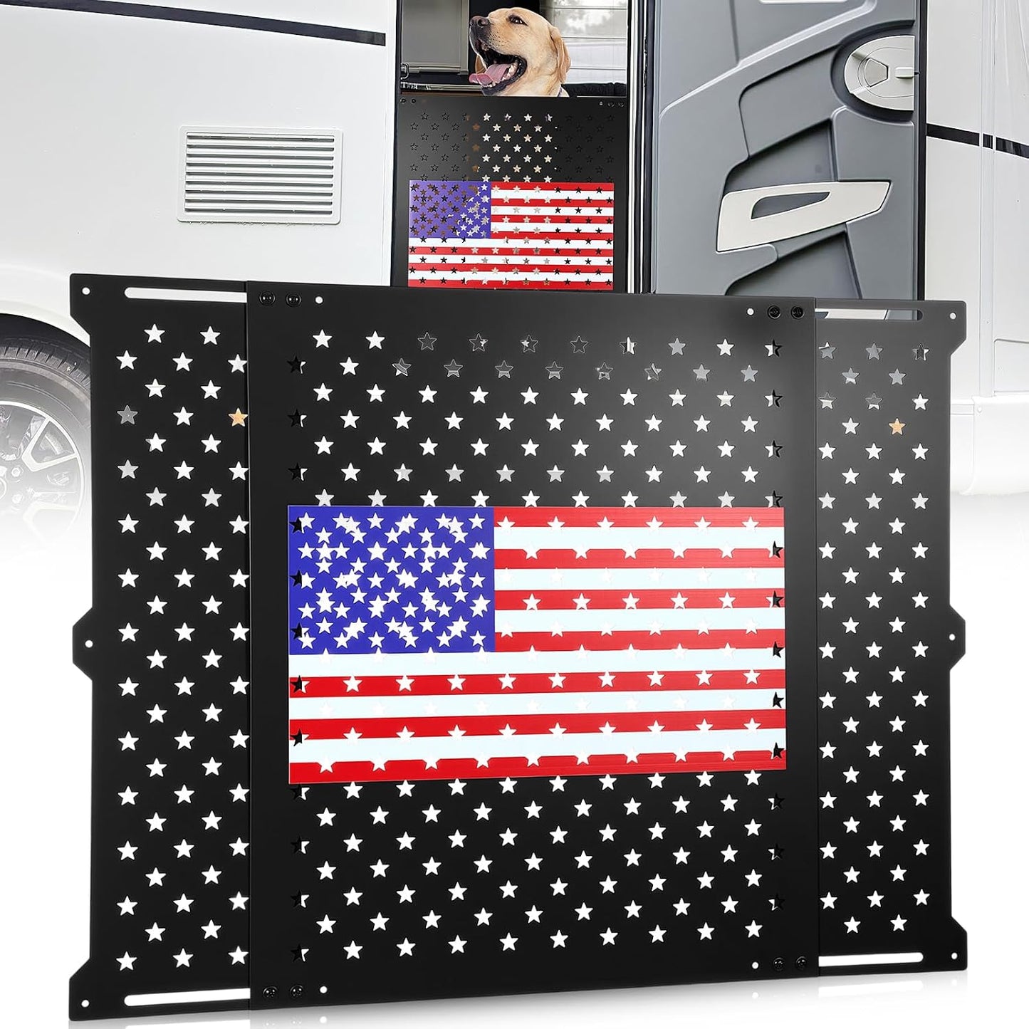 Protector puerta RV ajustable aluminio 22-31.5"
