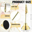 12 Soportes Números Mesa 3pulg Clip Metal Dorado