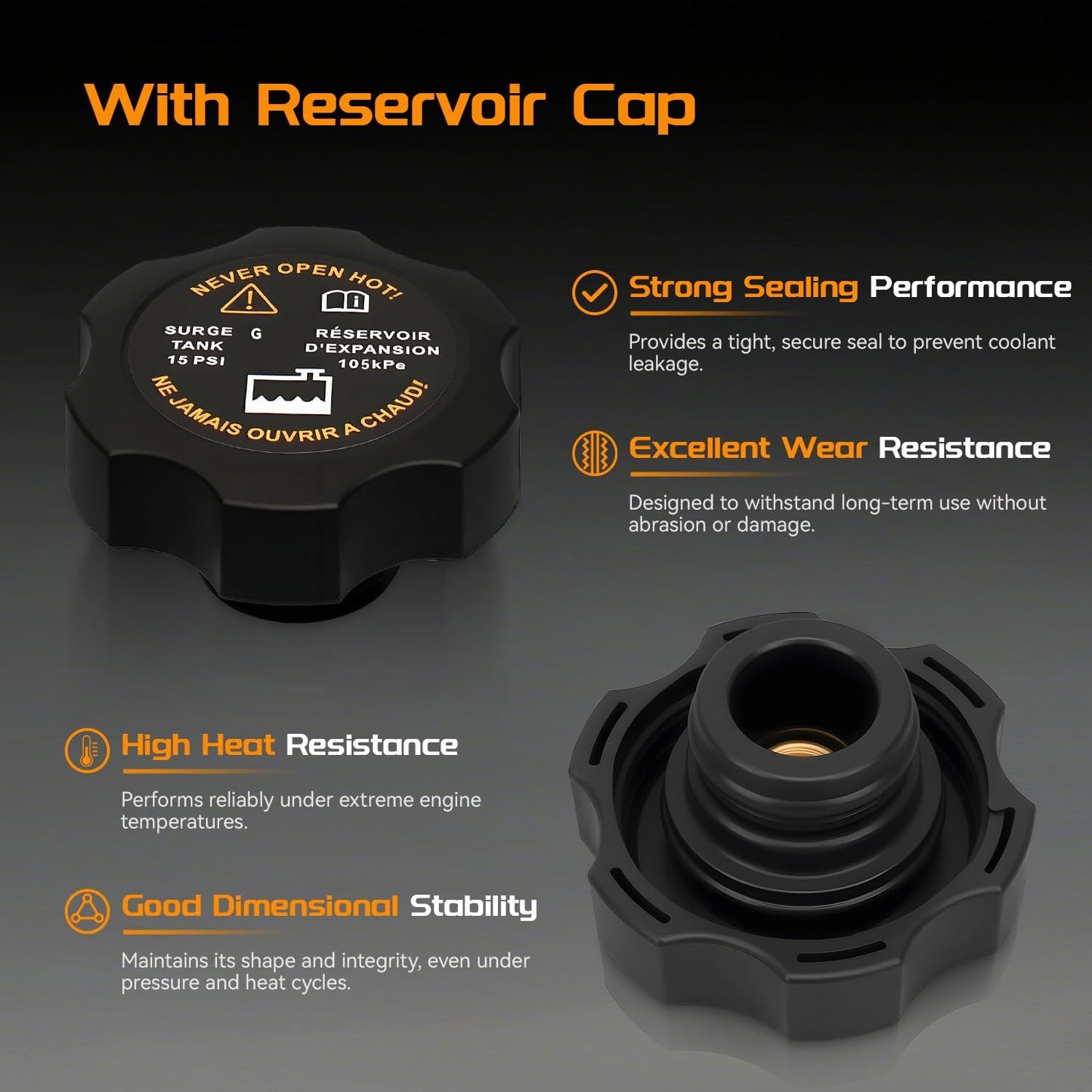 Tanque refrigerante motor con sensor Chevy Silverado 99-07