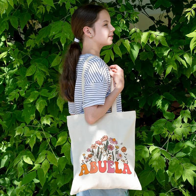 Bolsa de hombro reutilizable regalo para abuela mamá