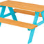 Set mesa y bancas picnic madera niños exteriores