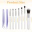 Set 9 Pzas Pinceles Decoración Pastel Acero Inox