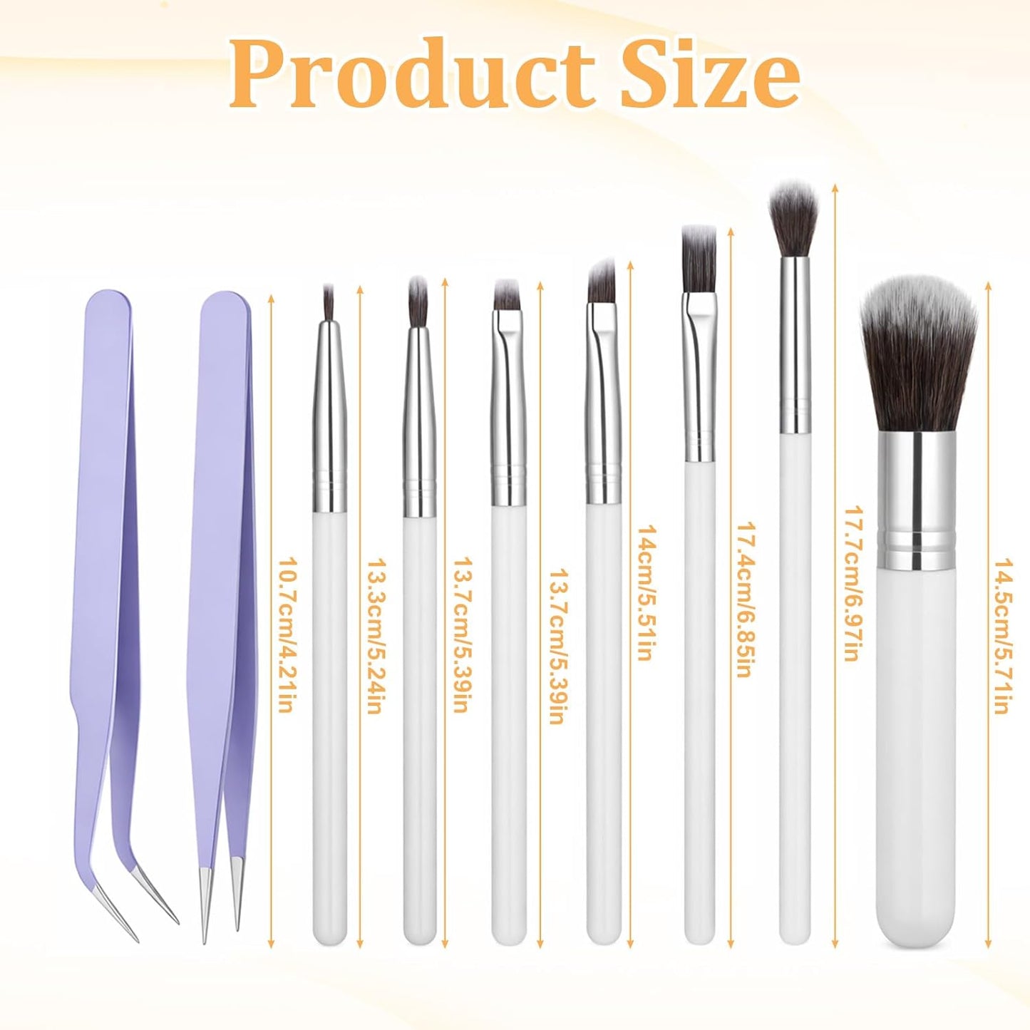 Set 9 Pzas Pinceles Decoración Pastel Acero Inox
