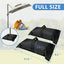Bolsas arena rellenables 60lb para sombrilla jardín 2 negro
