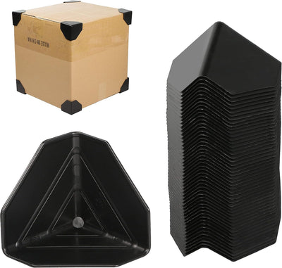 50 Protectores Esquina Plástico Negro 2.283pulg