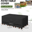 Funda mesa patio impermeable 90x64" color negro