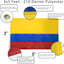 Bandera Colombia 3x5pies resistente rayas cosidas ojales