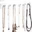 Soporte pared acrílico 6 ganchos para collares joyas