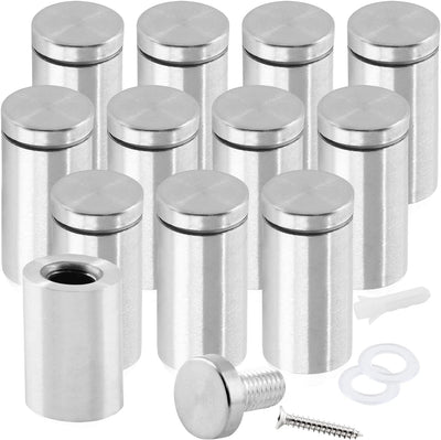 Tornillos separación letreros 1x2pulg soportes pared kit acrílico