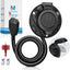 Enchufe CA 15A con cable 20" cubierta resistente agua