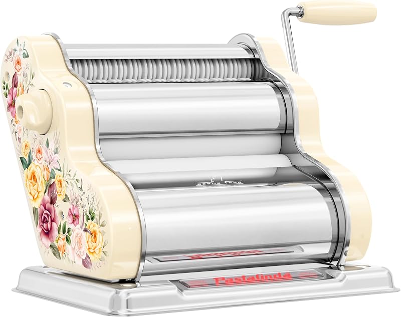 Máquina pasta acero inox 7.9pulg 9 posiciones grosor