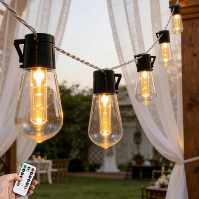 Cadena luces LED Edison 6.7pulg 8 modos dormitorio jardín