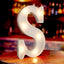 Letras LED decorativas para fiesta, boda, cumpleaños y bar