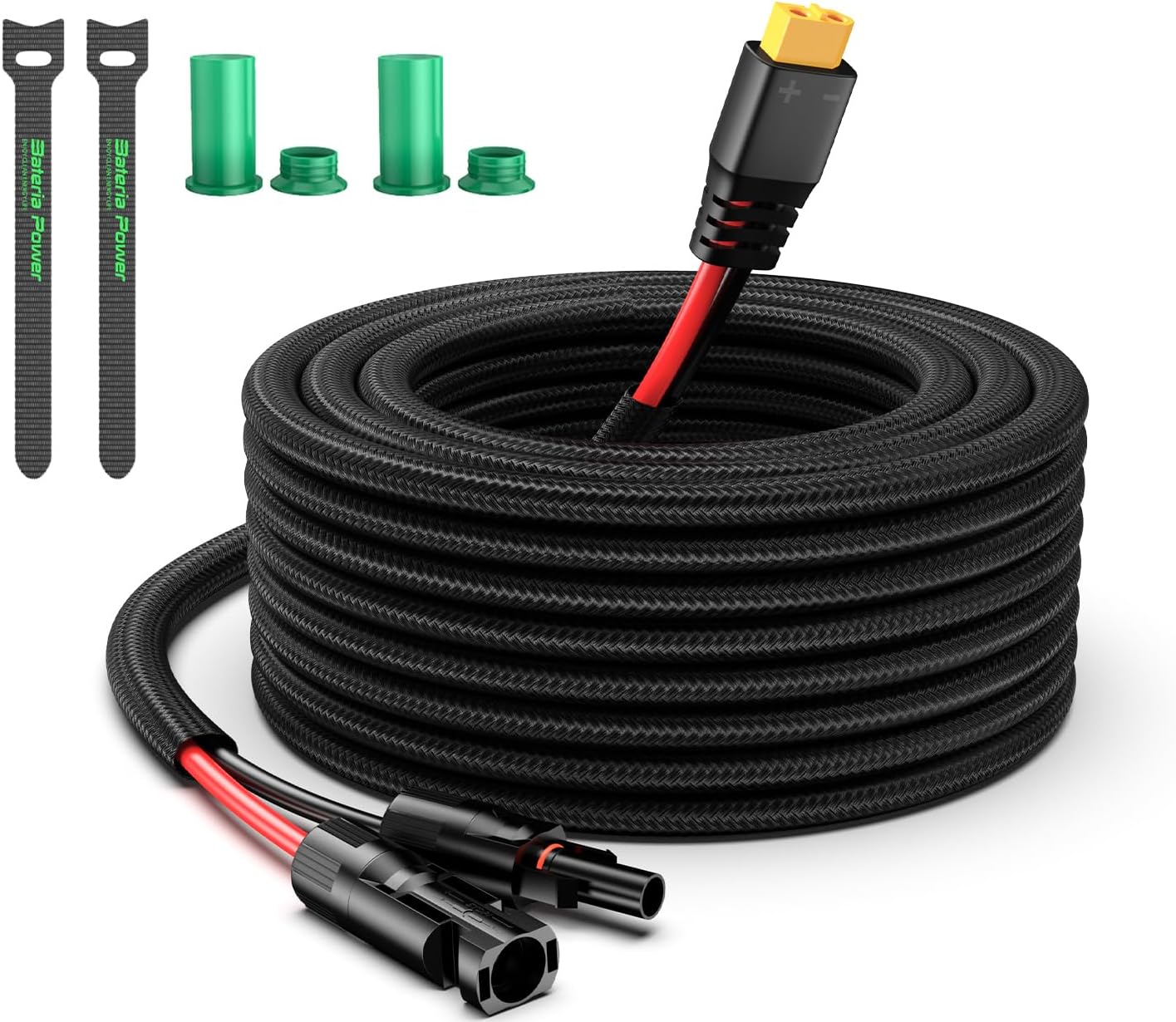 Cable extensión carga solar con adaptador XT60 50pies