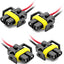 4 Adaptadores H11 H9 H8 880 881 Hembra Repuesto Faros