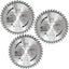 Hojas sierra circular 4.5pulg 3/8pulg 40 dientes pack 3