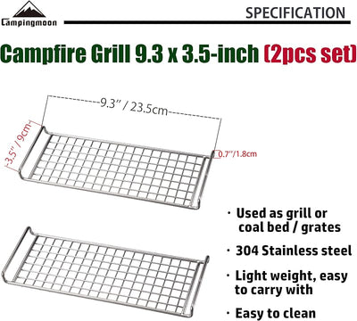Rejillas acero inox para estufa camping MTG-G