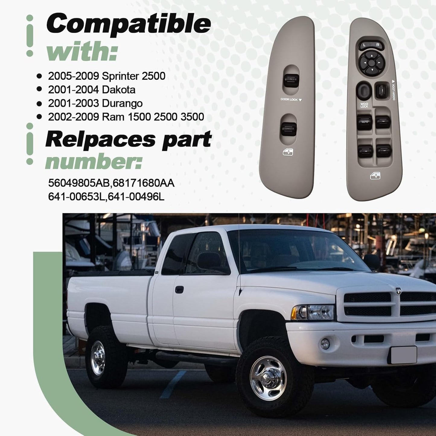Set interruptores biseles para Sprinter 2500 05-09