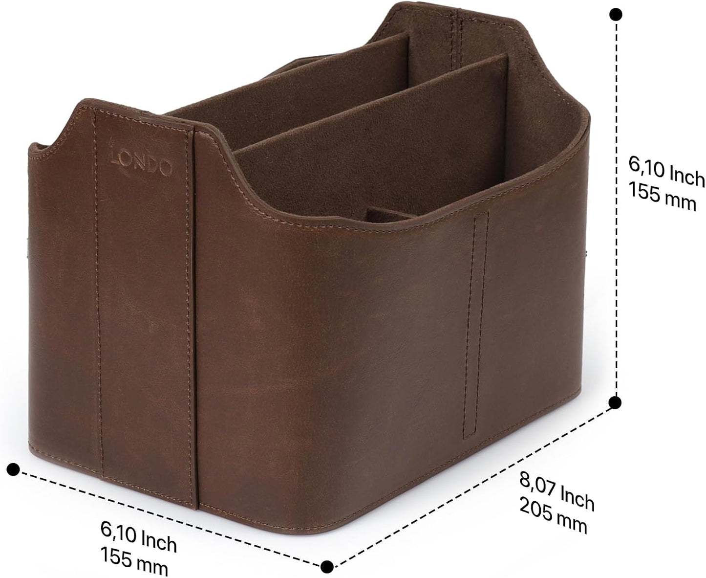 Soporte control remoto cuero PU escritorio ranura tableta