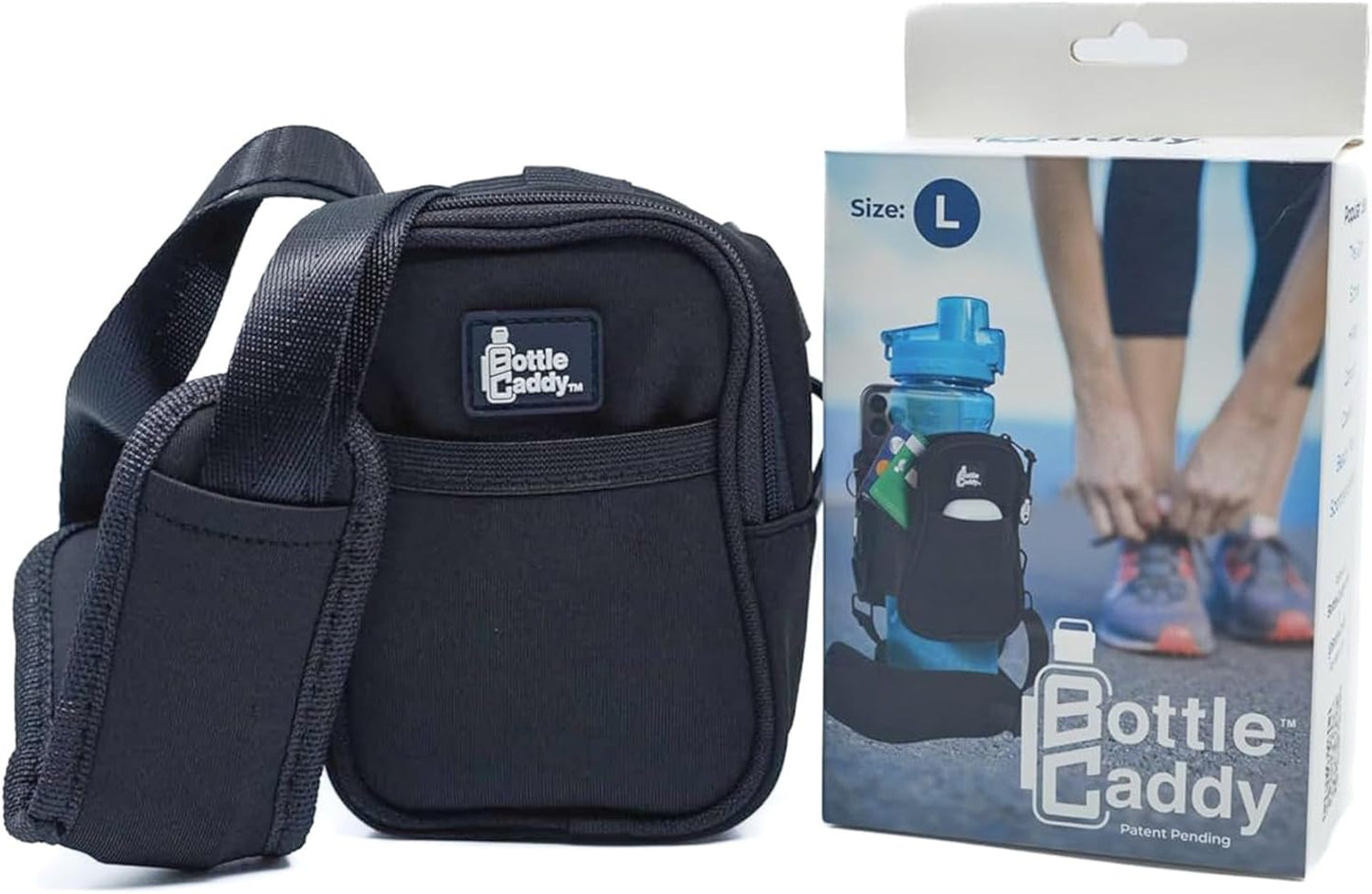 Bolsa para botella agua con cartera y soporte teléfono
