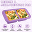 Moldes silicona congelador con tapas recipiente cocina