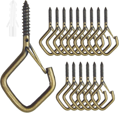 15 Pzas Ganchos Bronce para Colgar Plantas Luces