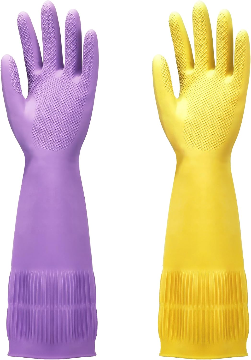Guantes goma extra largos 15pulg antideslizantes para cocina