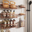 Organiz. ducha pack 6 estantes adhesivos impermeables