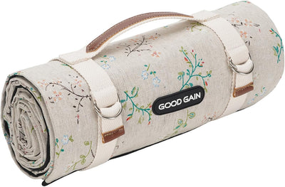 Manta pícnic impermeable extragrande plegable con correa
