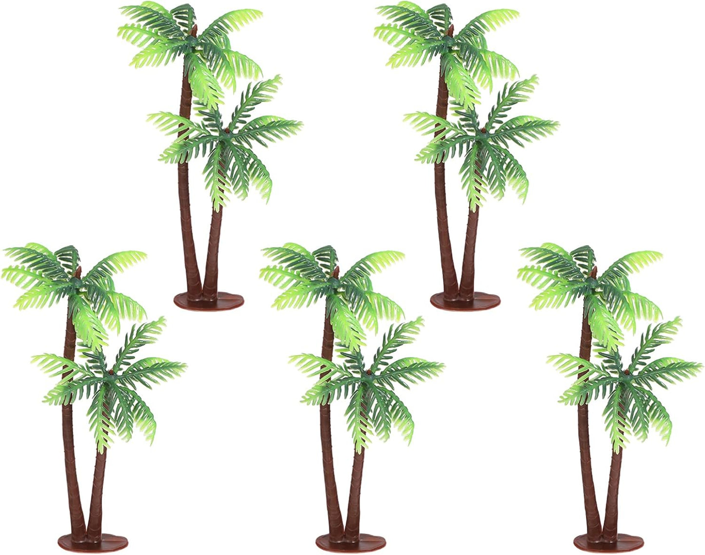 5 Mini Palmeras Plástico Accesorios Playa Decoración Hogar Oficina