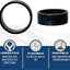 Anillo Pex cobre 5/8pulg oxidado negro 25pzas