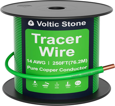 Cable trazador 14 AWG 100% cobre sólido HDPE resistente