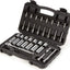 Set llaves vaso trinquete 34 pzas 1/4-1pulg