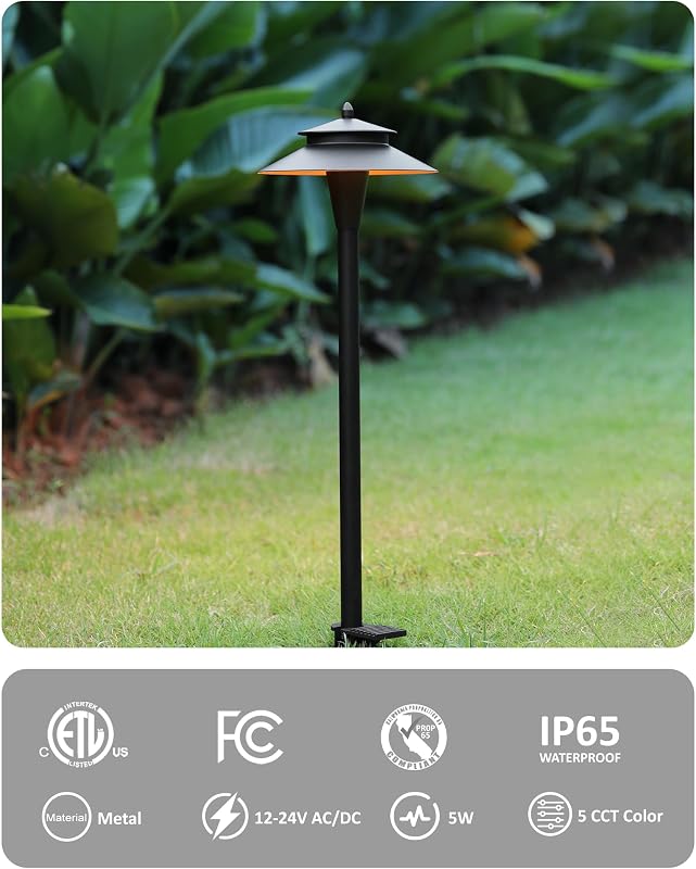 Luz paisaje LED 12V 20" negro 2200K-5000K