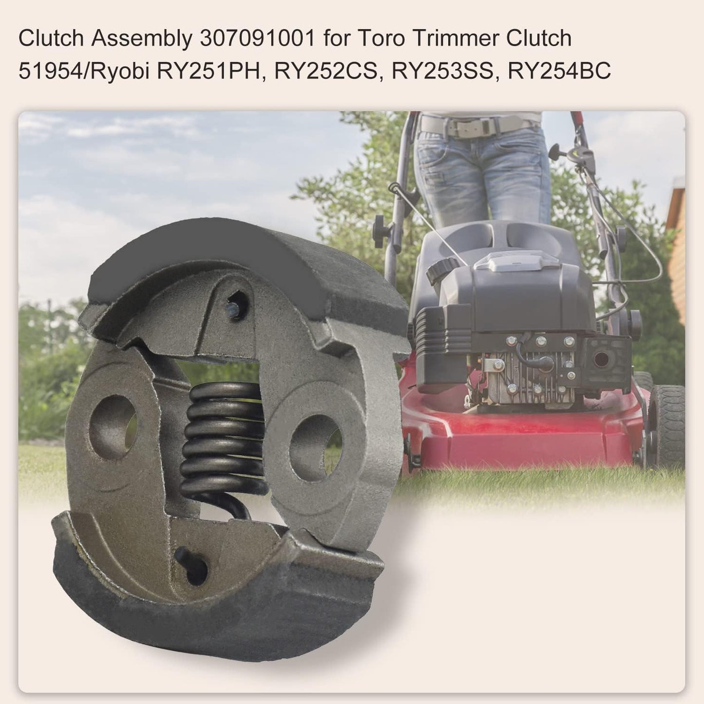 Conjunto embrague Toro 51954 Ryobi RY251PH comp H-omelite