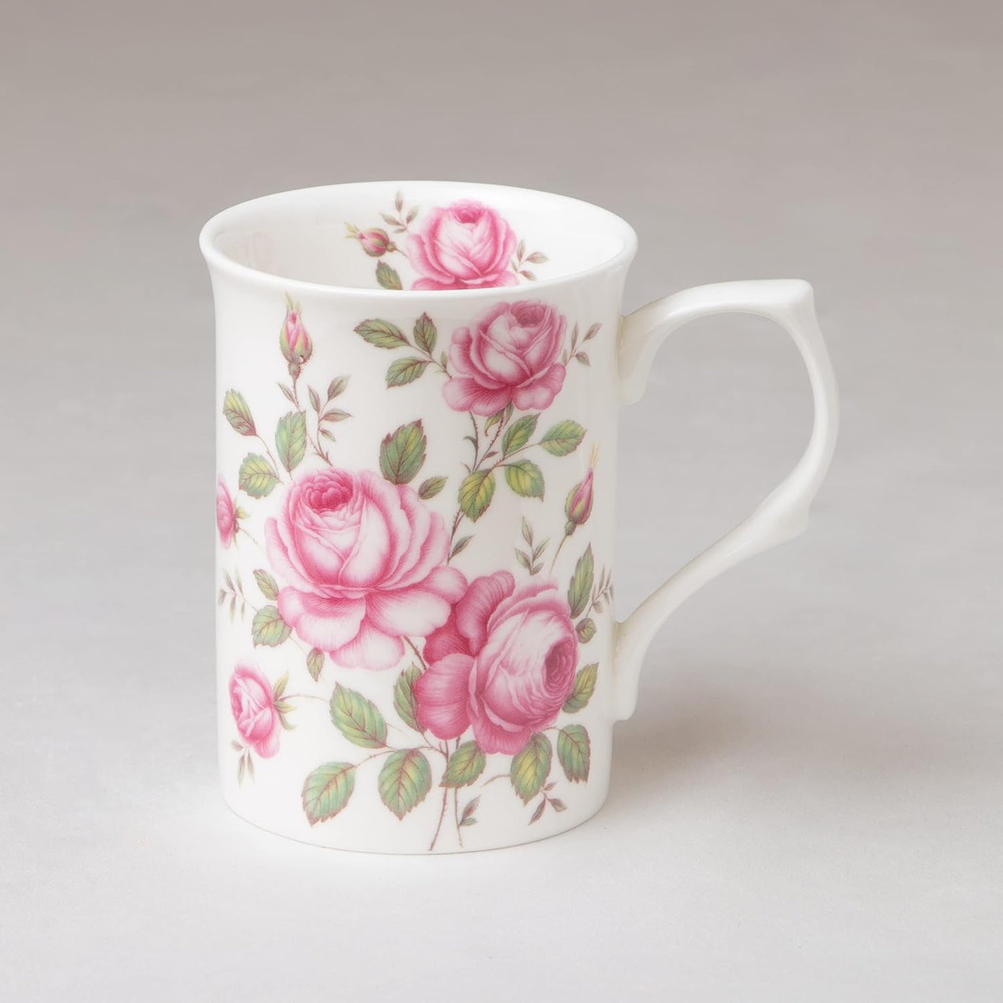 Set 4 Tazas Té Café Porcelana Hueso 9oz Floral