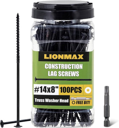 Tornillos retraso madera 14x8 100pzas servicio pesado