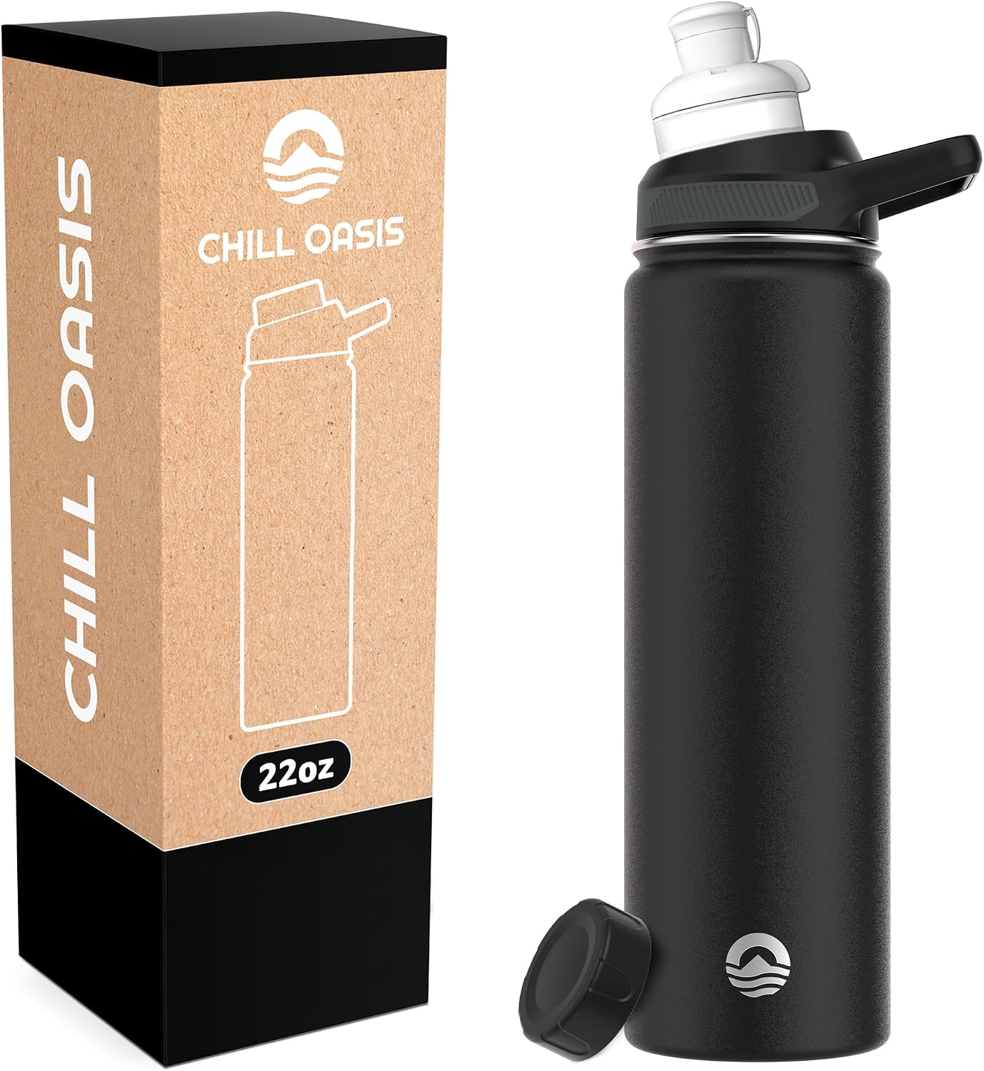 Botella agua acero inox aislado sin BPA fría 24h