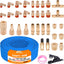 Línea aire 100pulg 1/4 kit 34 pzas latón acoplador enchufe
