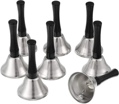 24 Pzas Campanas Metal Diatónicas con Mango Madera Negra