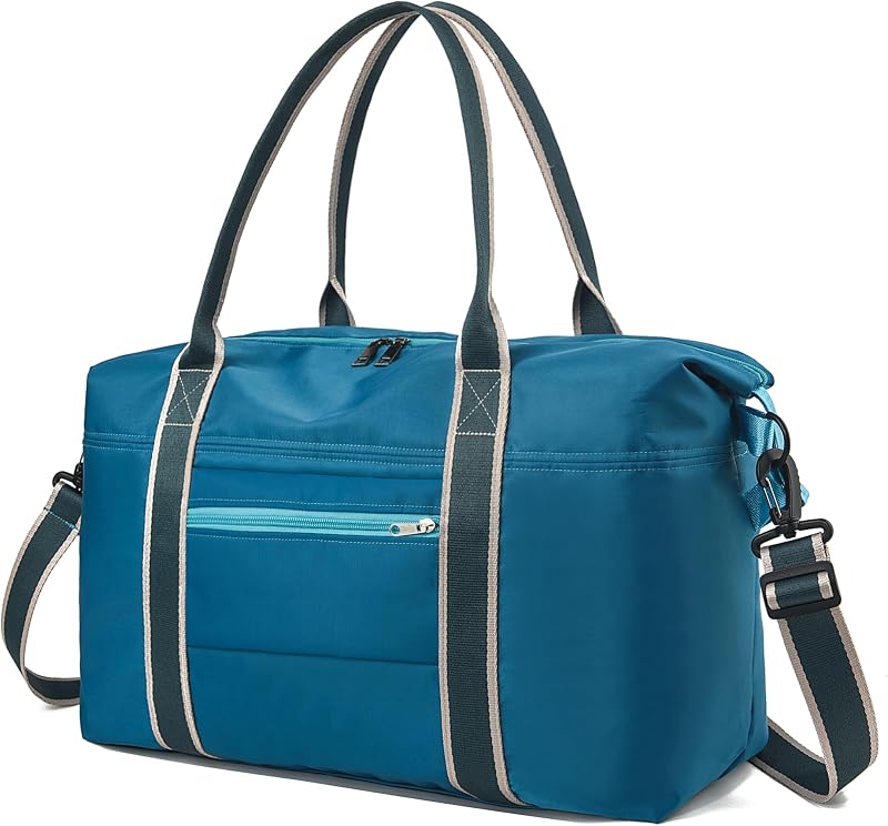 Bolsa gimnasio plegable con bolsillo húmedo para mujer