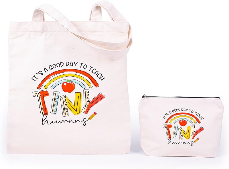Set 2 bolsas lona regalo profesores