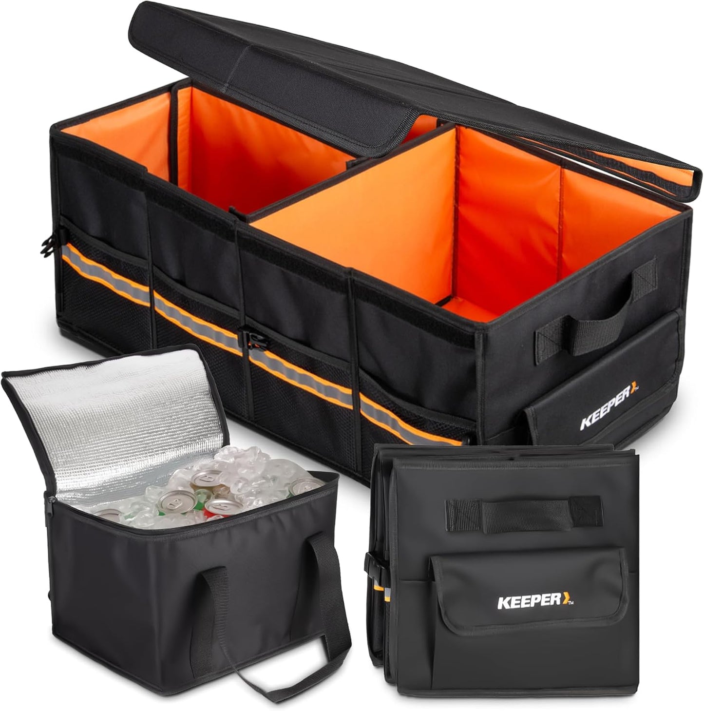 Organiz. maletero SUV con refrigerador 70l plegable