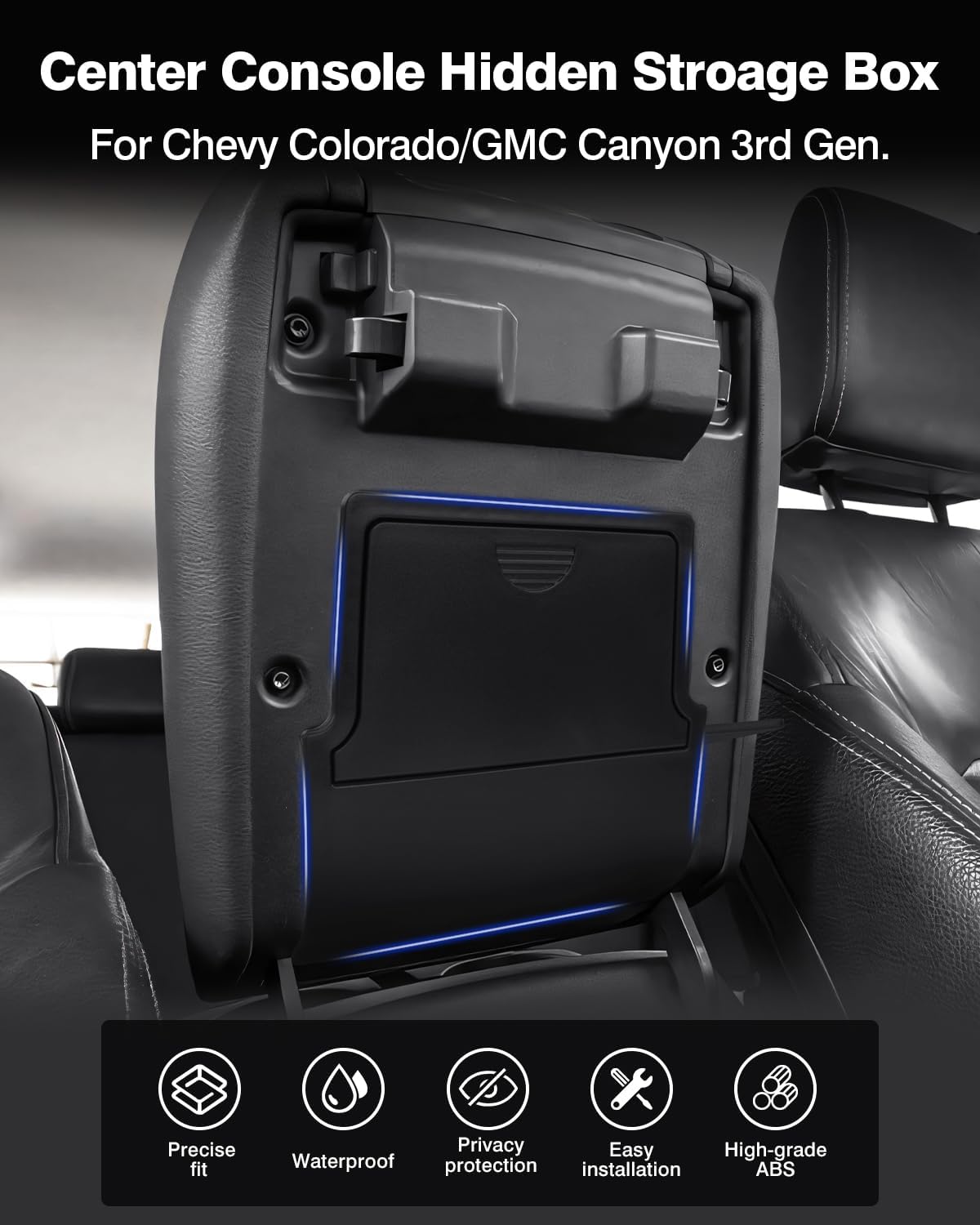 Caja almacenamiento reposabrazos Chevy Colorado/GMC Canyon 23-26