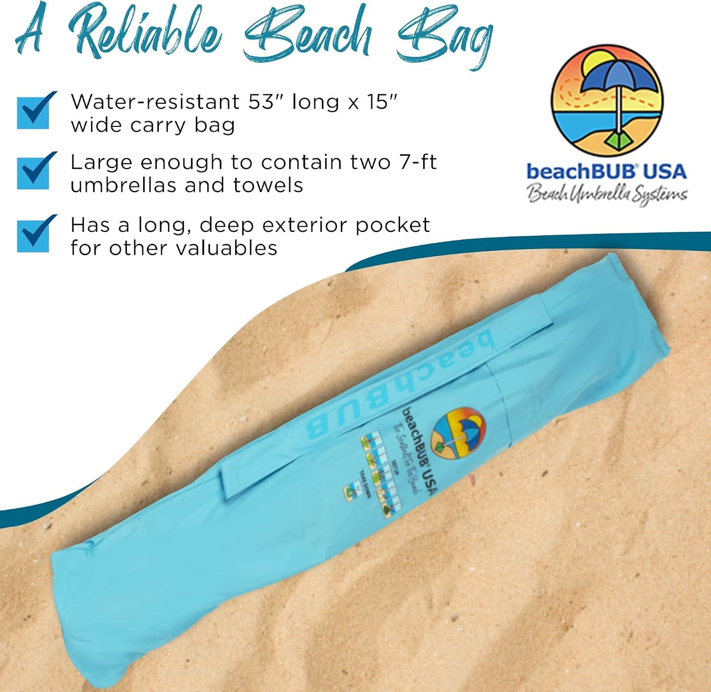 Bolsa sombrilla playa impermeable plegable