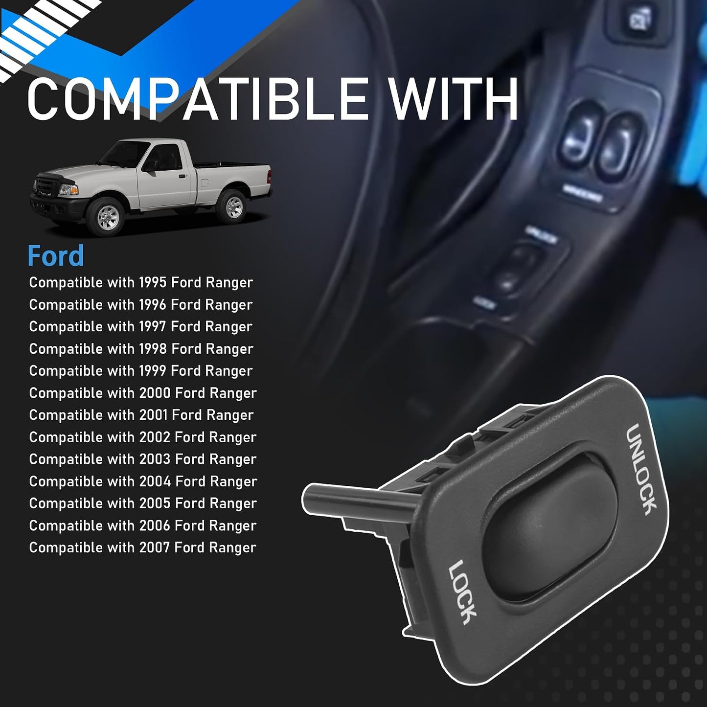 Interruptor puerta conductor Ford Ranger 95-06 comp PDS133
