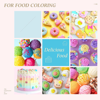 Juego 12 colorantes líquidos para pasteles y slime 0.35oz