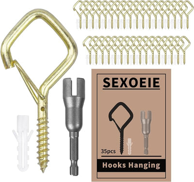 35 Ganchos Metal Hebilla Seguridad para Plantas Tazas Campanillas